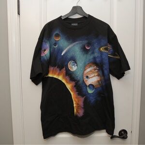 Vintage Galaxy Solar System Habitat AOP Shirt